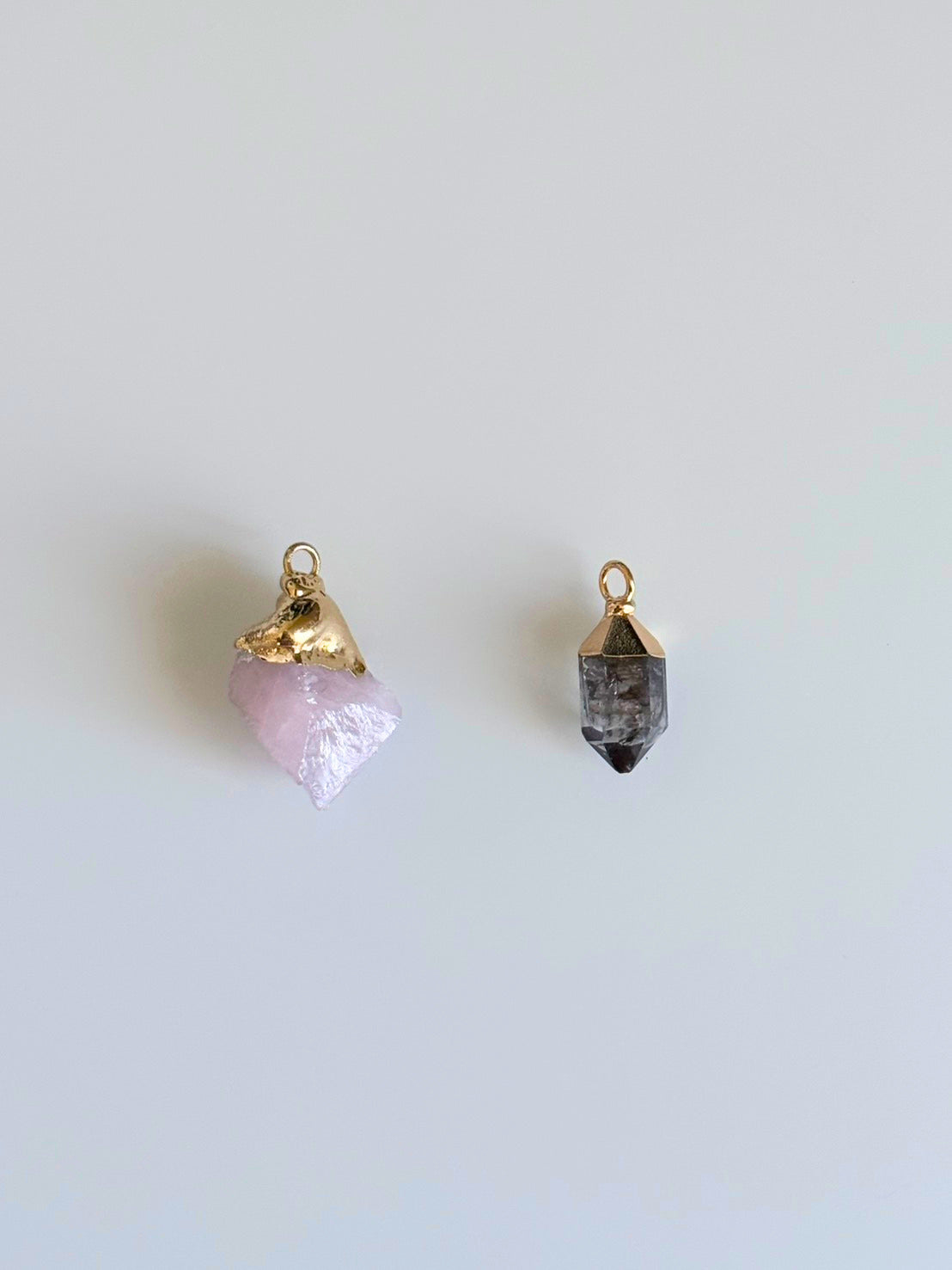 10/15 Rose Quartz / Herkimer Diamond