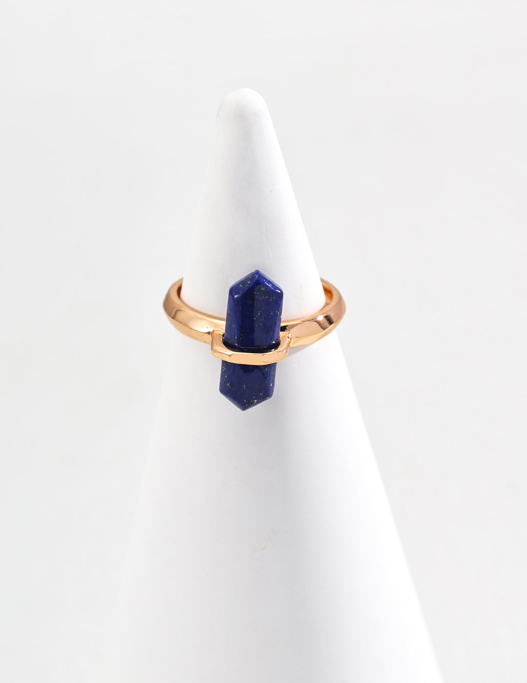 18K Gold Natural Lapis Lazuli Ring