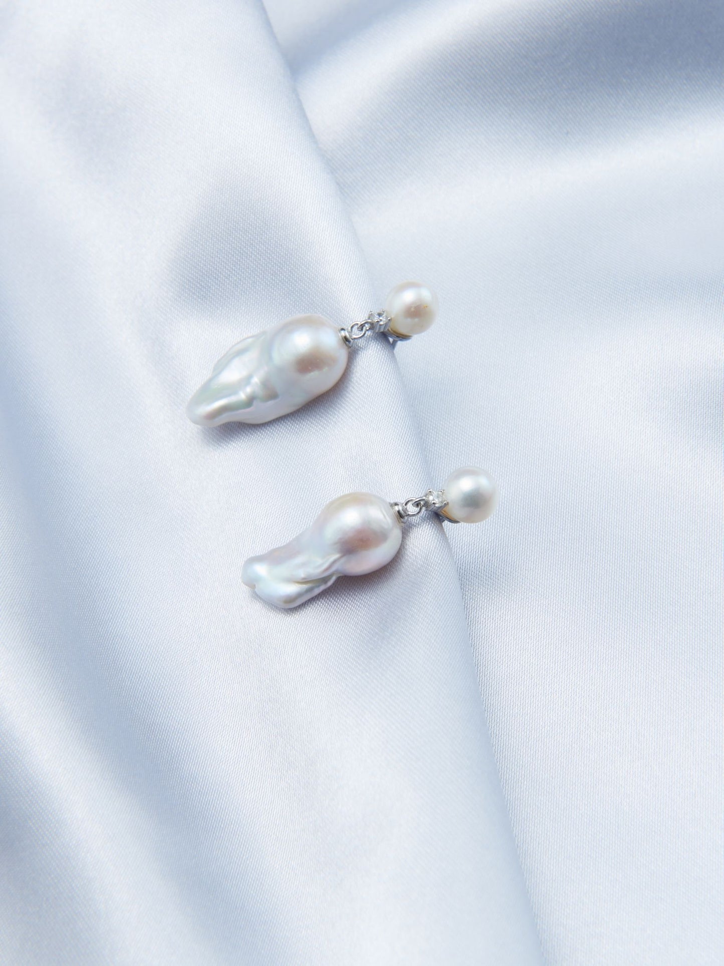 S925 Large Baroque Pearls Jewelry Set