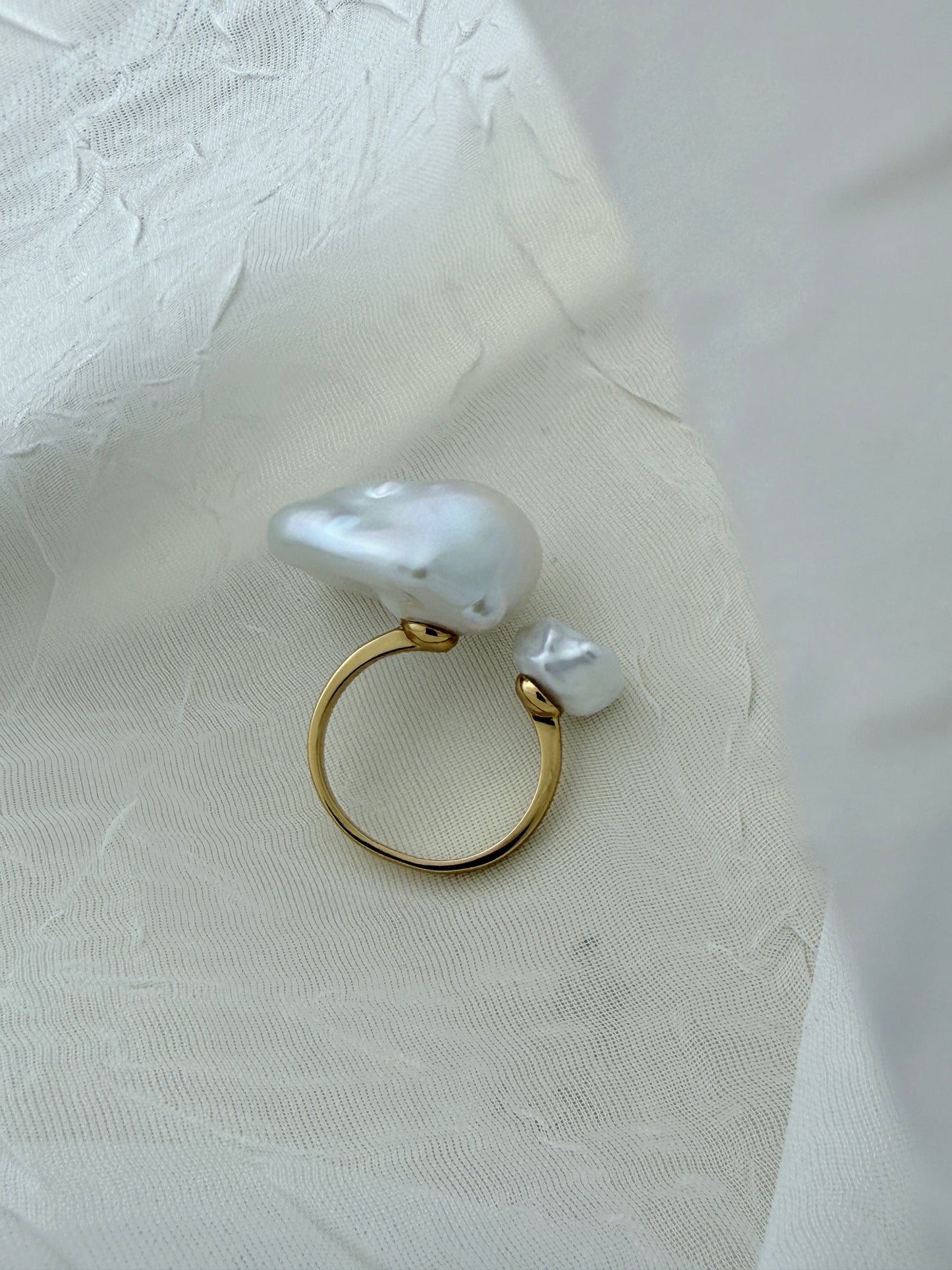CHLOE DOUBLE PEARL RING