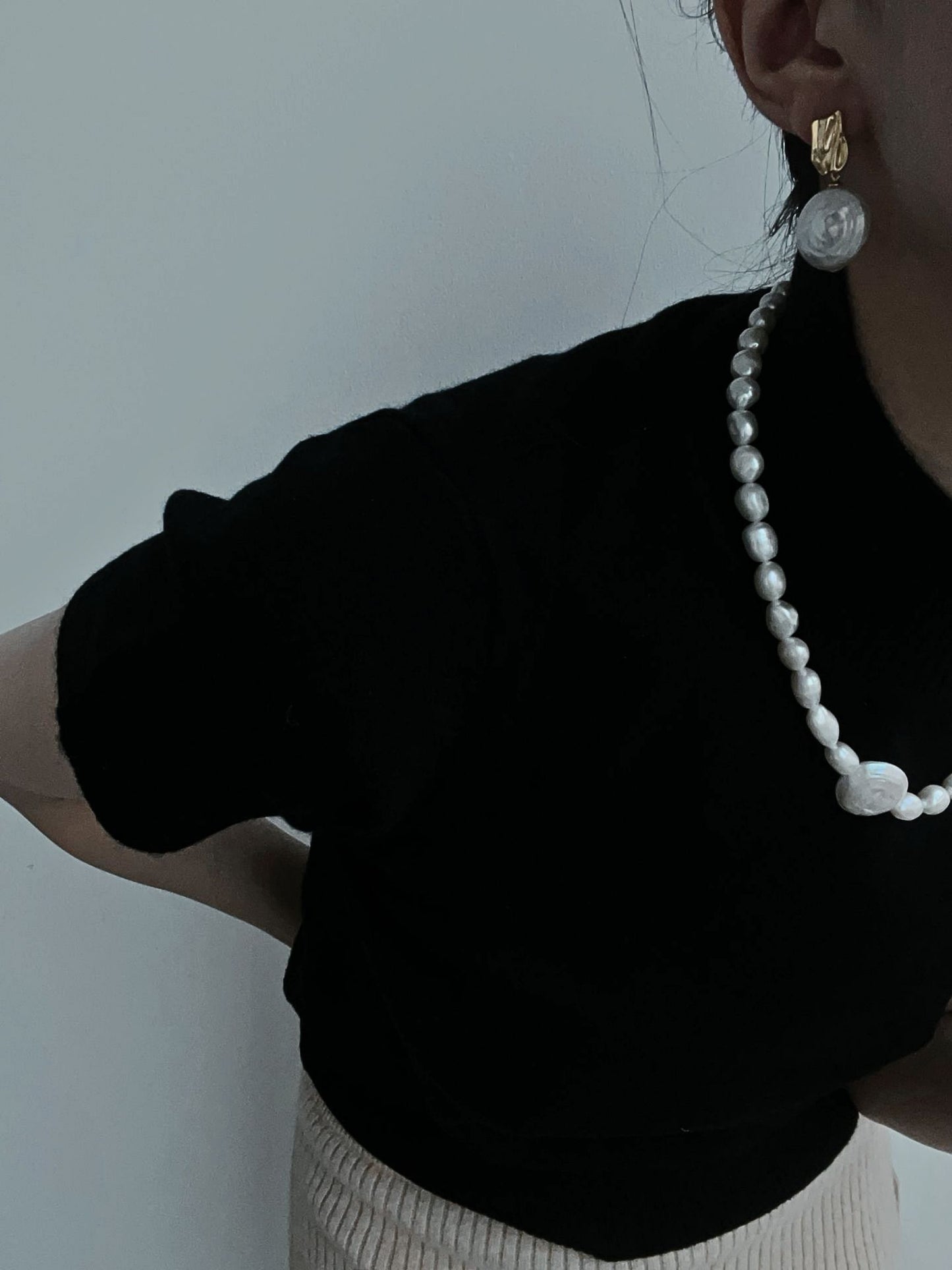 Stylish modern baroque earrings featuring unique pearl designs for a trendy look