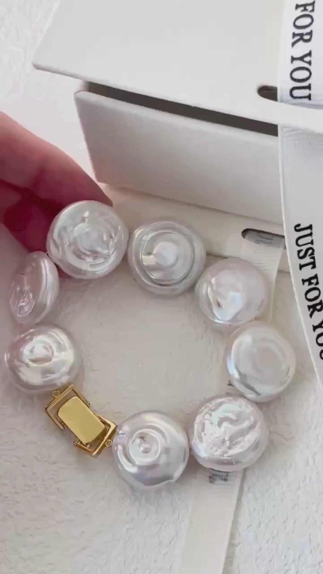 18K Gold Baroque Pearl Bracelet｜Timeless Grace
