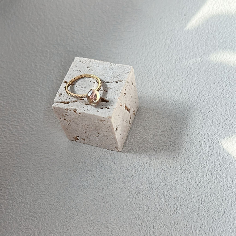 
                      
                        Cargar y reproducir video en el visor de la galería, Anillo de plata S925 con perla Keshi
                      
                    