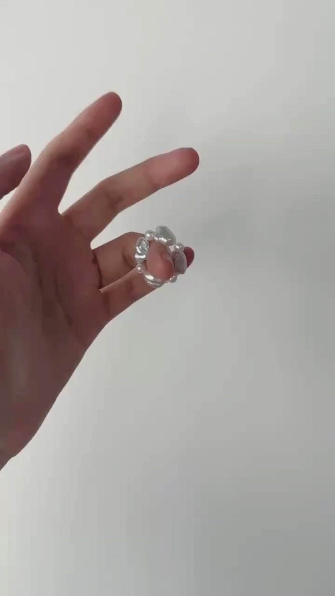Handcrafted Baroque Pearl Ring｜Soleil & Lune
