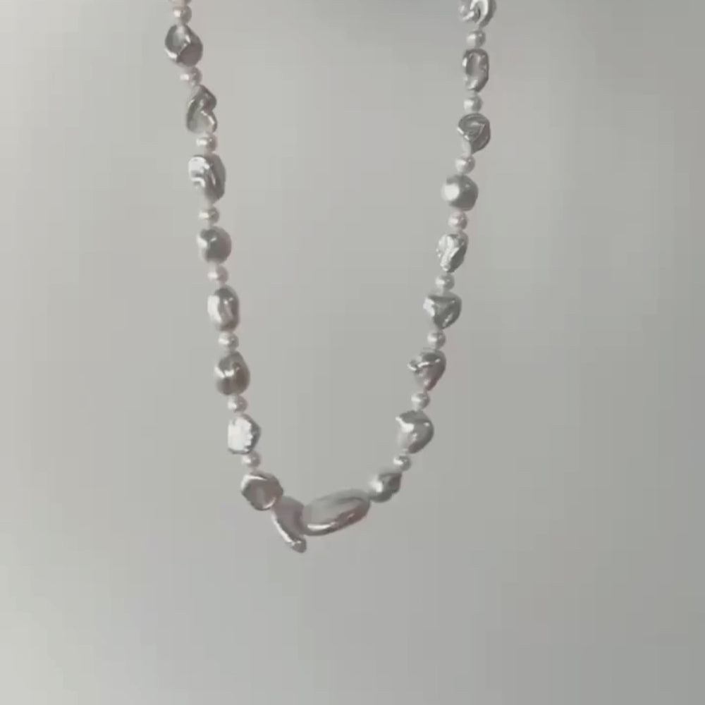 
                      
                        Load and play video in Gallery viewer, S925 Elegant Baroque Necklace｜Soleil &amp;amp; Lune
                      
                    