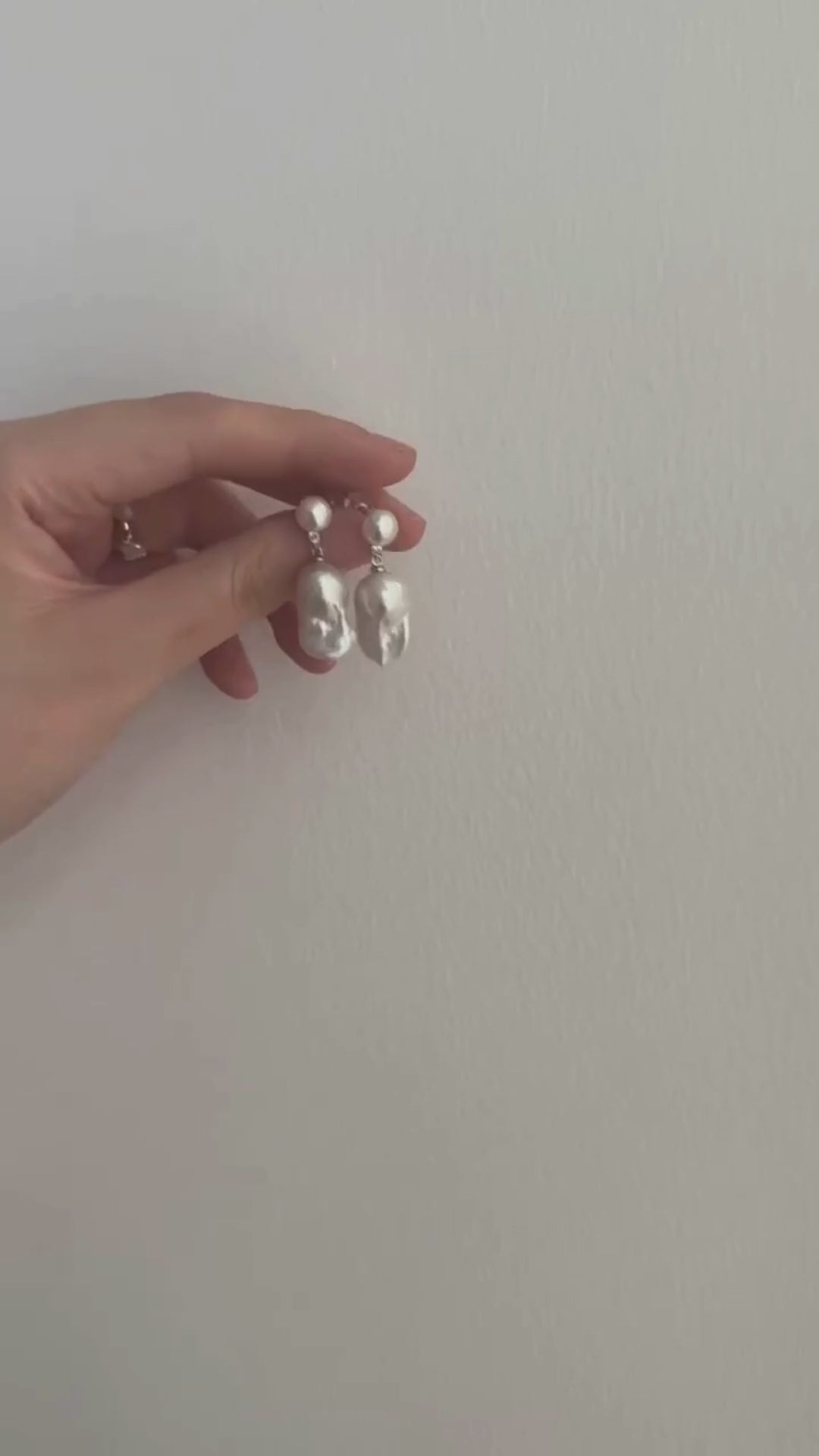 S925 Elegant Pearl Accessories - Unique Drop Earrings