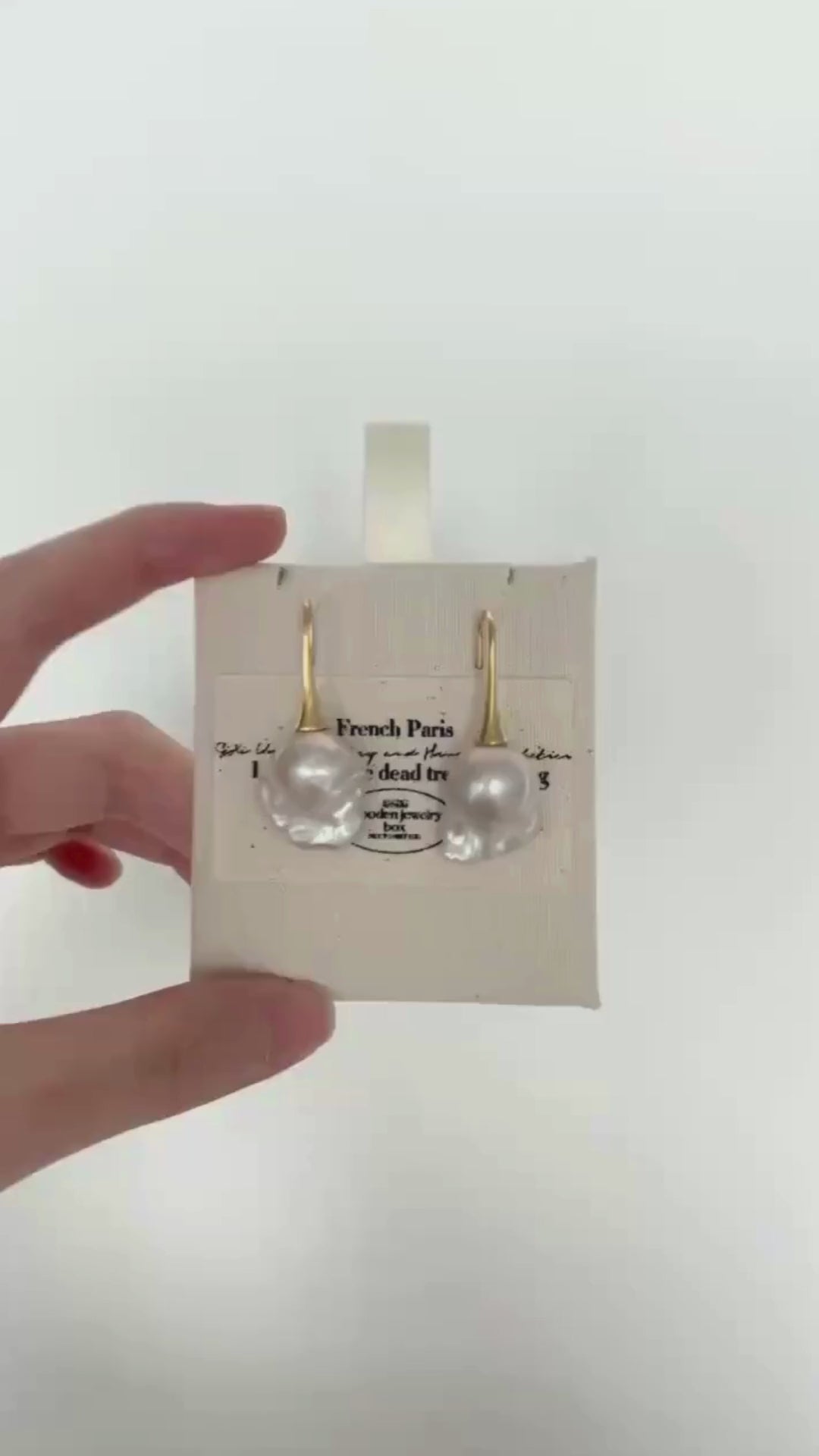 18K Gold Baroque Pearl Drop Earrings｜Elevated Elegance